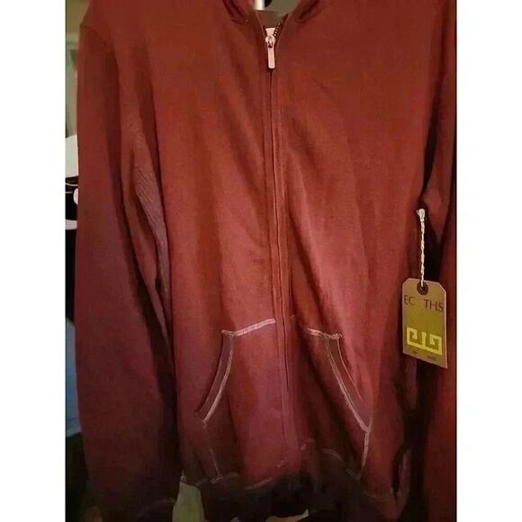 Ecoths Rock Full Zip, Brick Red Sz L NWT Excellent CR5 - Picture 1 of 5